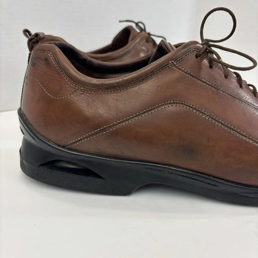Cole Haan Air Leather Derby Dress Shoes Mens 15 Brown Formal Lace Up Preppy